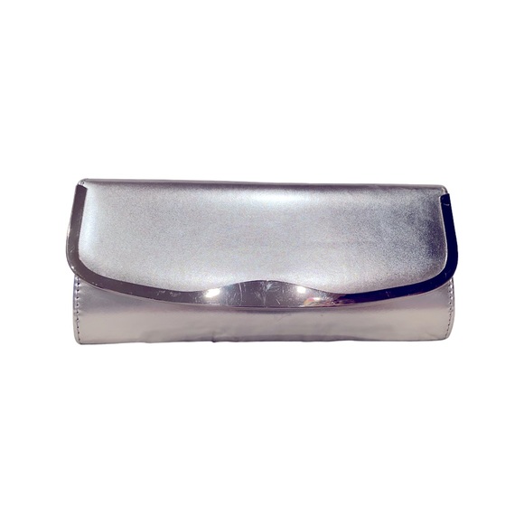 ALDO Silver Clutch with Chain - Picture 1 of 4
